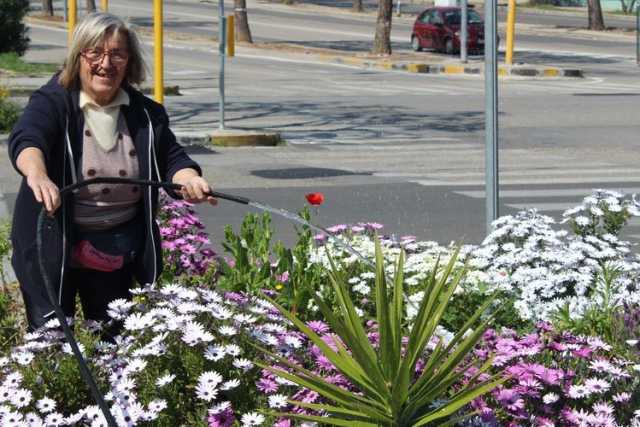 La storia di Maria Immacolata: da anni fa fiorire le aiuole sparse per le strade di Bari